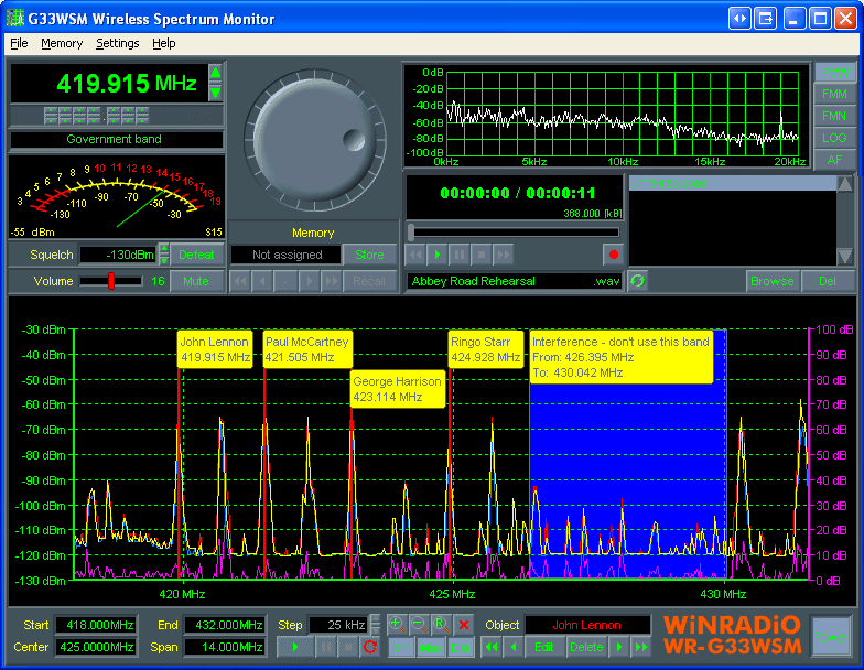 Audio spectrum analyzer software free mac